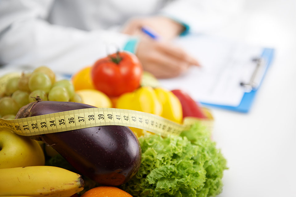 Balanced diet and exercise